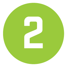 A white number two is centered in a green circle with a plain background, reminiscent of the Whole Foods Coop in Duluth, MN.