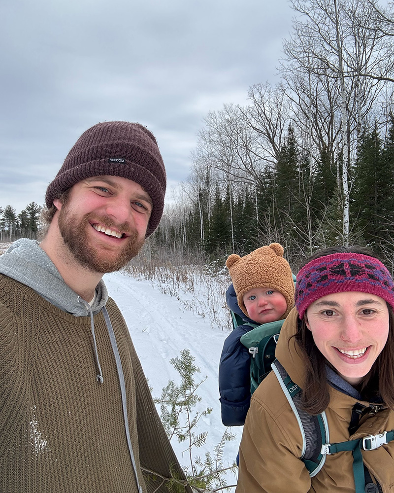 Jake of Drifty Acres with family.
