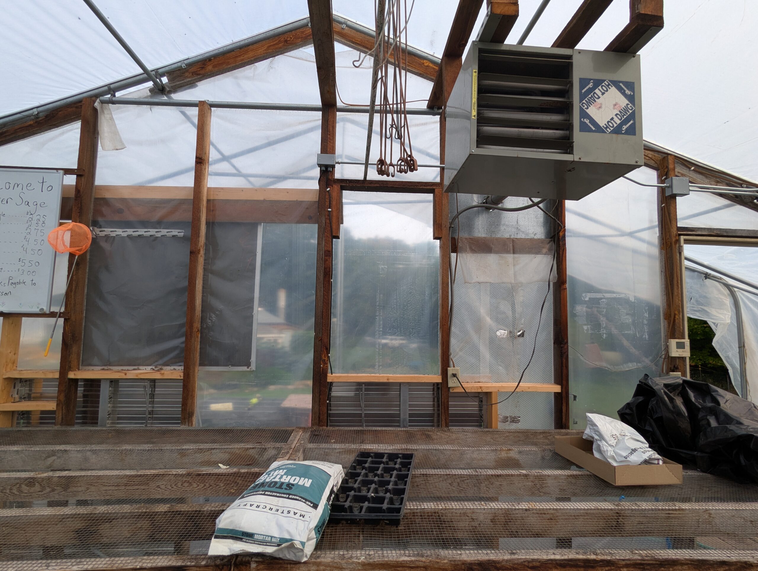 Silver Sage's greenhouse ventilation system.